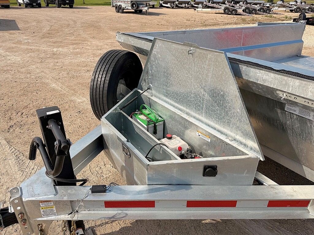 2027 Hard Core Trailers Galvanized 12' Dump 14k Trailer