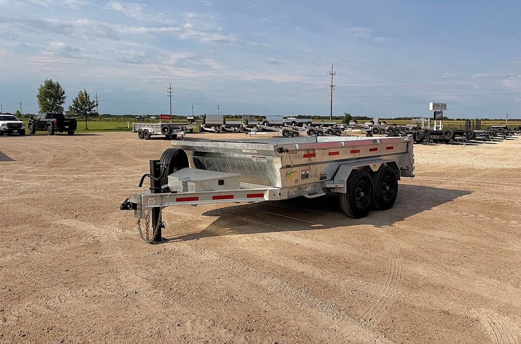 2027 Hard Core Trailers Galvanized 12' Dump 14k Trailer