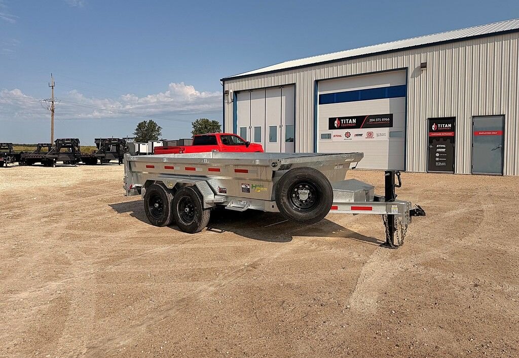 2027 Hard Core Trailers Galvanized 12' Dump 14k Trailer
