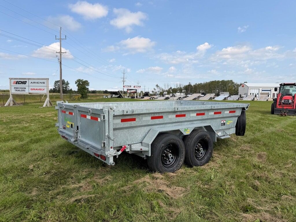 2027 Hard Core Trailers Galvanized 12' Dump 14k Trailer