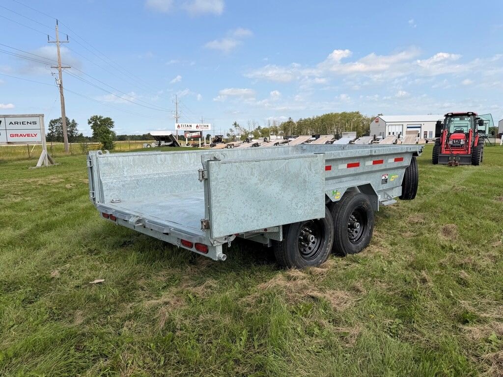 2027 Hard Core Trailers Galvanized 12' Dump 14k Trailer