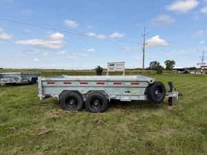 2027 Hard Core Trailers Galvanized 12' Dump 14k Trailer