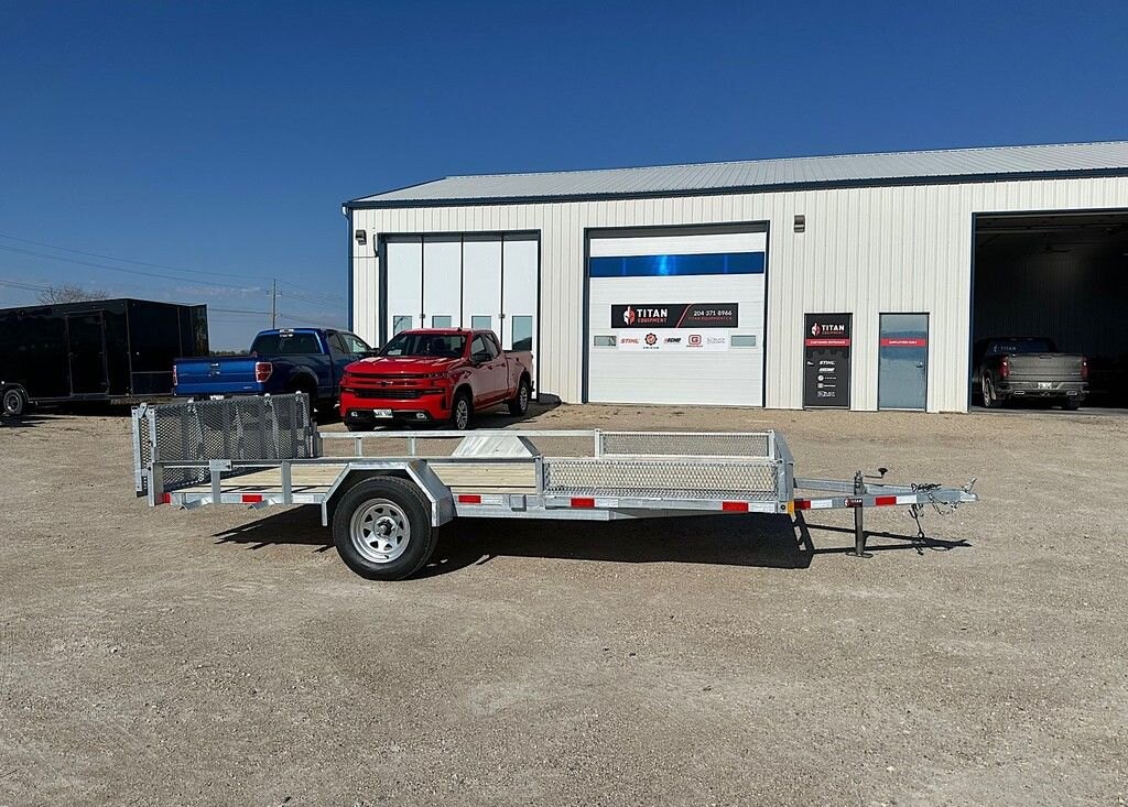 2027 Squirrel Creek Trailers Galvanized 14' Utility ATV 3k Trailer