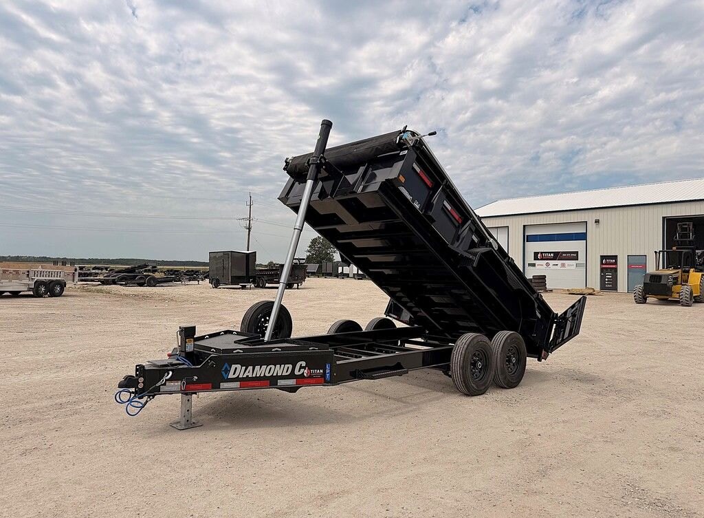 2027 Diamond C 14' Dump 15.5K LPT Trailer