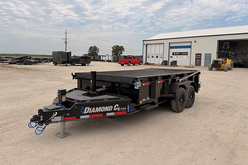 2027 Diamond C 14' Dump 15.5K LPT Trailer