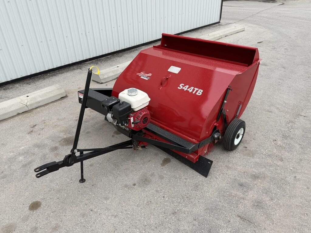 0 Smyth S44TB 44 Towable Lawn Sweeper w/ Collection Bin