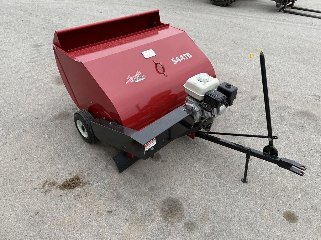 0 Smyth S44TB 44 Towable Lawn Sweeper w/ Collection Bin