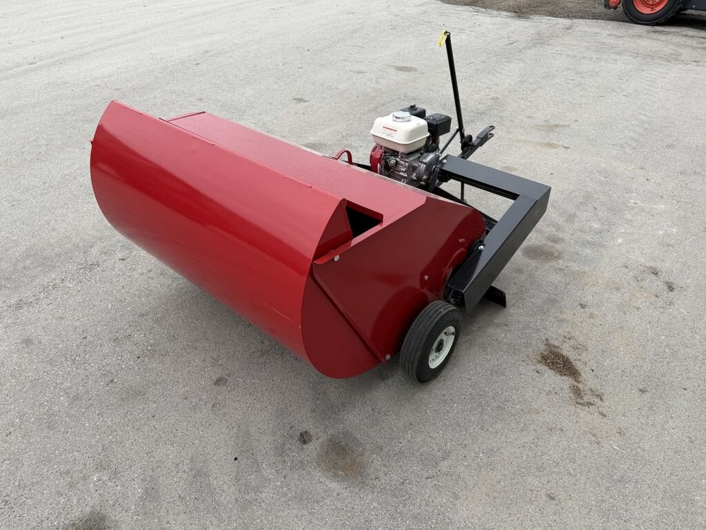 0 Smyth S44TB 44 Towable Lawn Sweeper w/ Collection Bin
