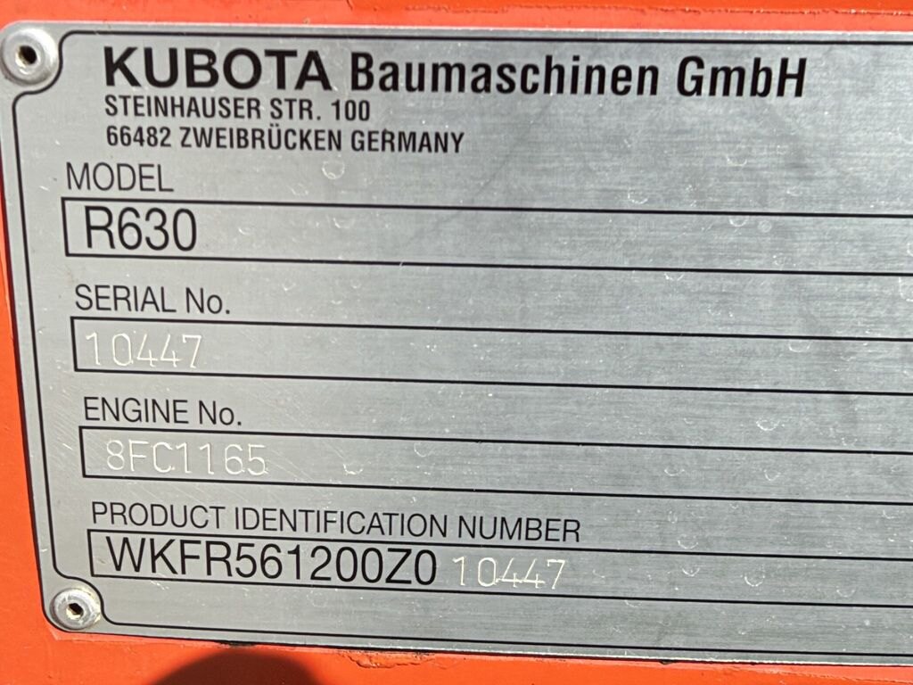 2016 Kubota R630C