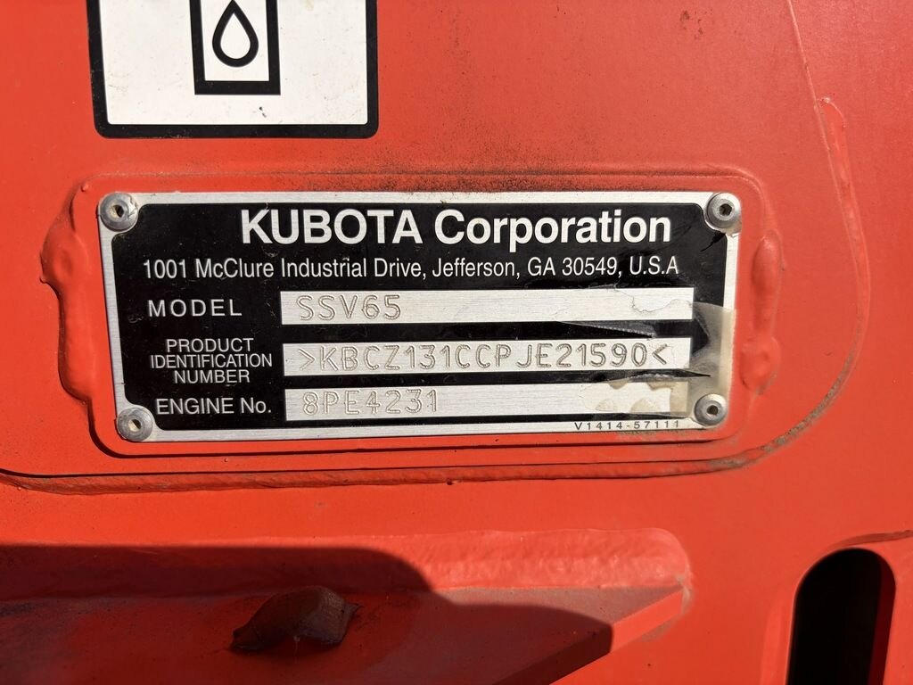 2023 Kubota SSV65P