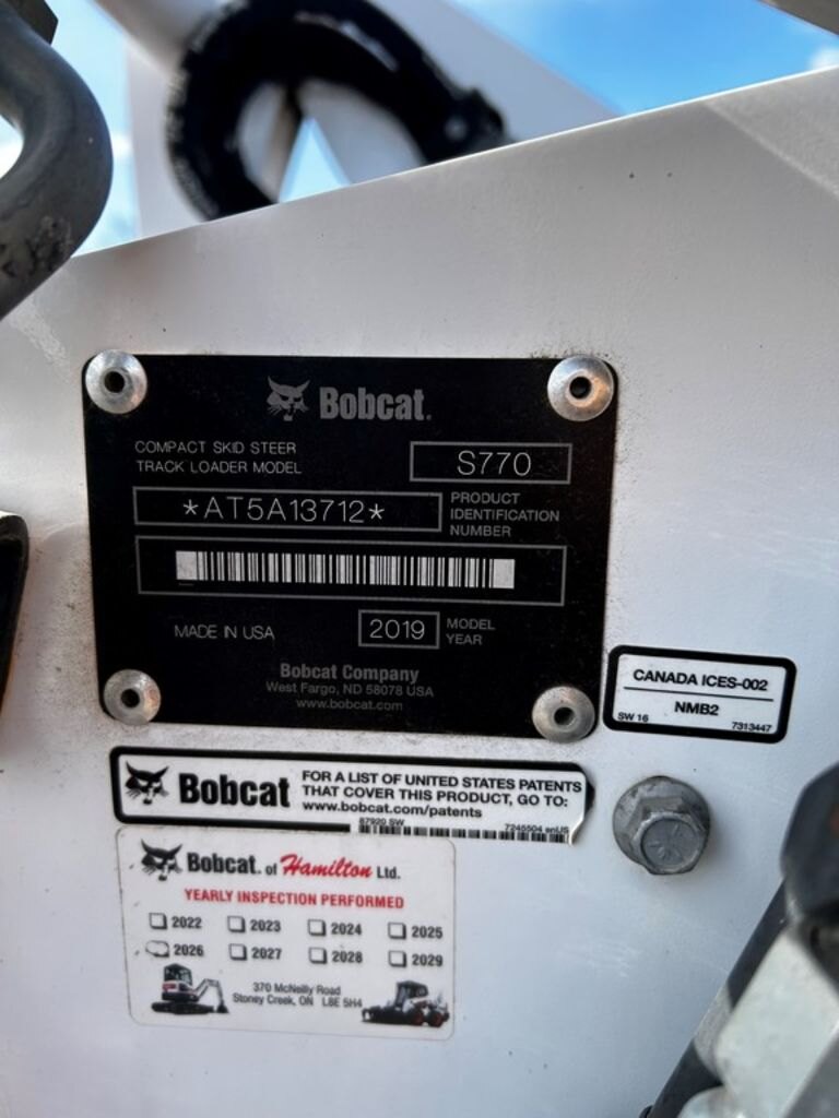2019 BOBCAT S770