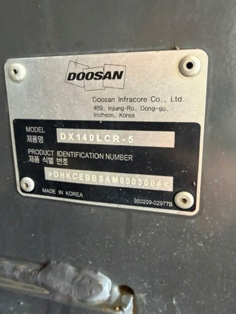 2022 DOOSAN DX140 LCR 5