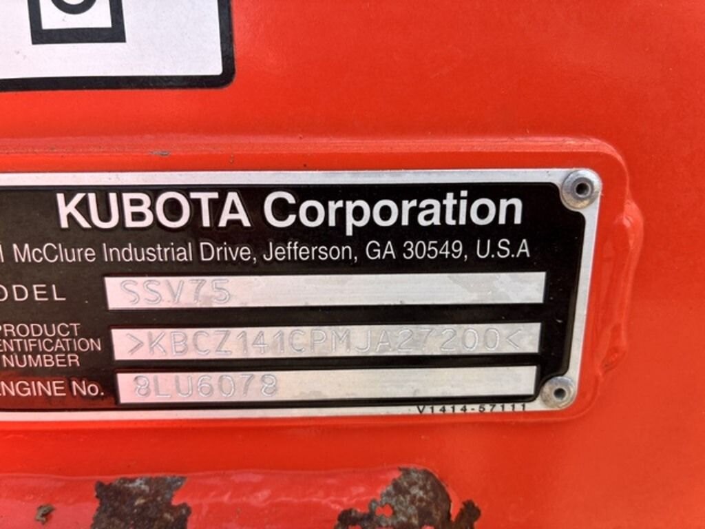 2021 KUBOTA SSV75