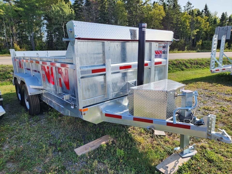 2025 N&N 7x14 Galvanized Dump Trailer – 14K GVWR, Electric-Over-Hydraulic