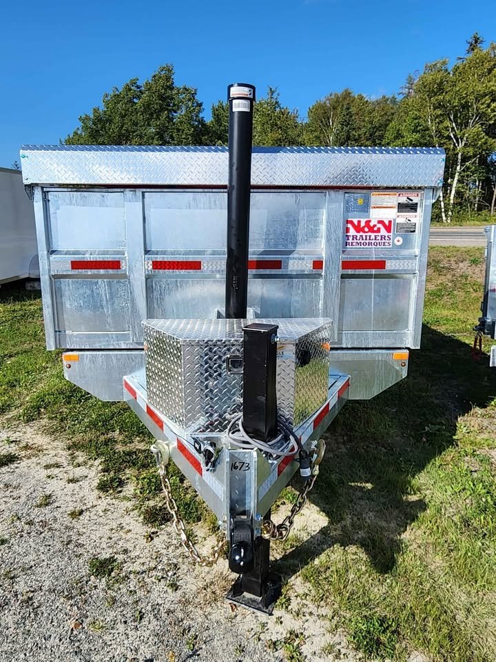 2025 N&N HD 7x20 Galvanized Equipment Hauler – 15K GVWR, Flip-Up Ramps, Heavy Duty