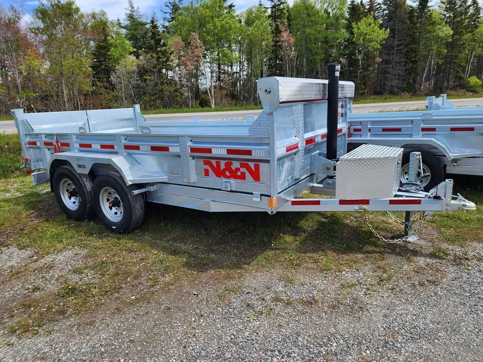 2026 N&N 6x14 Galvanized Utility Trailer – Tandem 3500 lb Axles, Brakes, 7000 lb GVWR