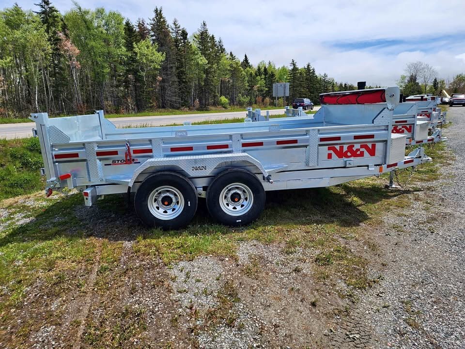 2025 N&N HD 7x20 Galvanized Equipment Hauler – 15K GVWR, Flip-Up Ramps, Heavy Duty