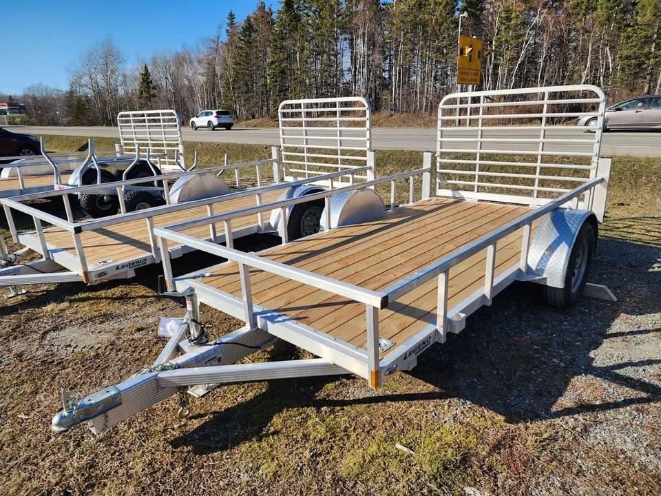 2026 N&N 6x14 Galvanized Utility Trailer – Tandem 3500 lb Axles, Brakes, 7000 lb GVWR