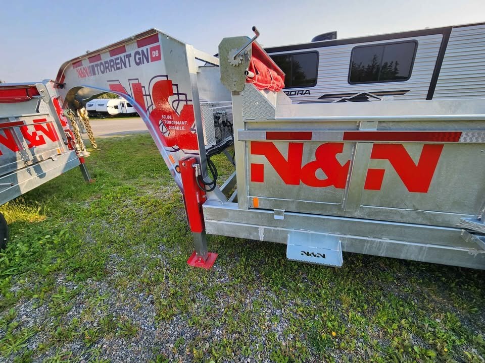 2025 N&N HD 7x20 Galvanized Equipment Hauler – 15K GVWR, Flip-Up Ramps, Heavy Duty