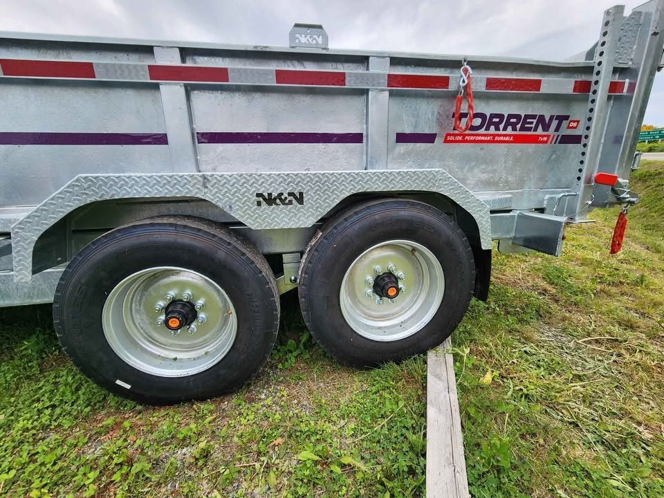 2023 N&N 5.5x10 Galvanized Utility Trailer – 3500 lb Axle, Mesh Ramp