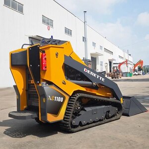 Brush & Tree Removal Package: Derette XC1100 Mini Skid Steer Loader with Standard Bucket