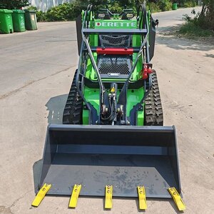 Trail Maintenance Package: Derette DRT 450 Wheeled Mini Skid Steer Loader