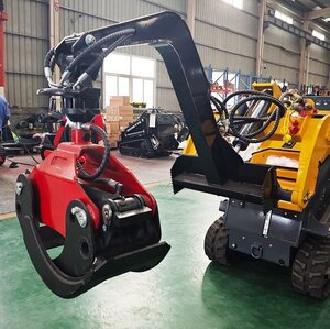Derette Rotary Grapple for Mini Skid Steer Loader