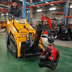 Derette Rotary Grapple for Mini Skid Steer Loader