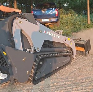 Derette Harley Rake for Mini Skid Steer Loader