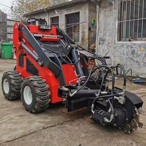 Derette Stump Grinder Mechanical Oscillating Head (Swaying Left and Right)for Mini Skid Steer Loader
