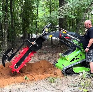Derette Trencher for Mini Skid Steer Loader