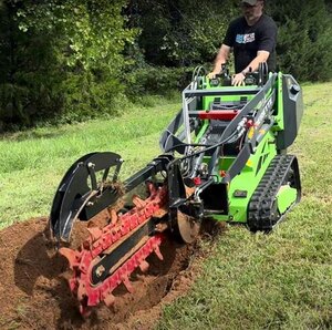 Derette Trencher for Mini Skid Steer Loader