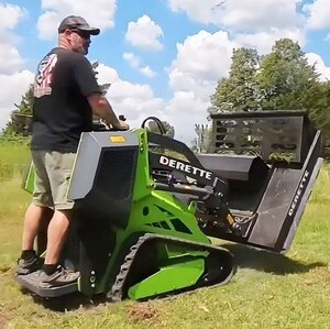 Derette Brush Cutter for Mini Skid Steer Loader