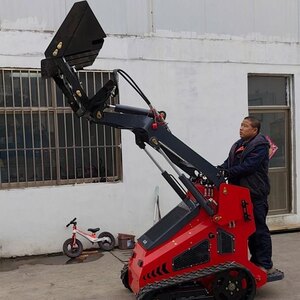 Derette High Dump Bucket for Mini Skid Steer Loader