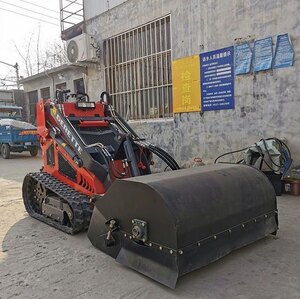 Derette Sweeper with Bucket for Mini Skid Steer Loader