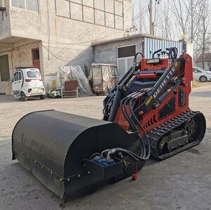 Derette Sweeper with Bucket for Mini Skid Steer Loader