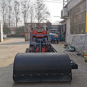 Derette Sweeper with Bucket for Mini Skid Steer Loader