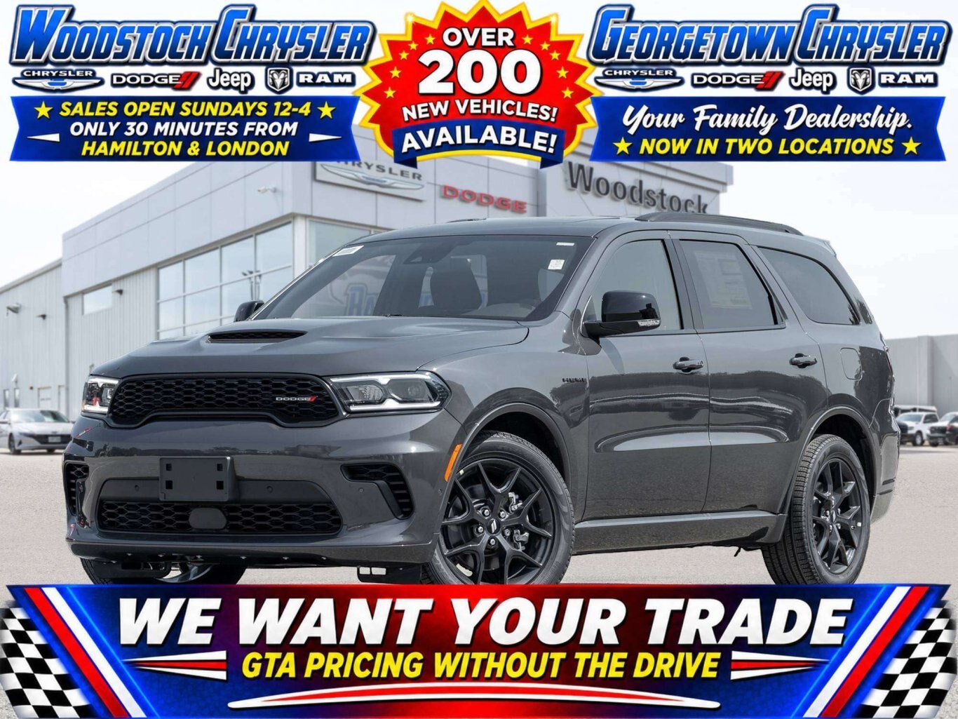 2026 Dodge Durango GT   HEMI   BLACK TOP   TOW   SUNROOF   ADAPTIVE
