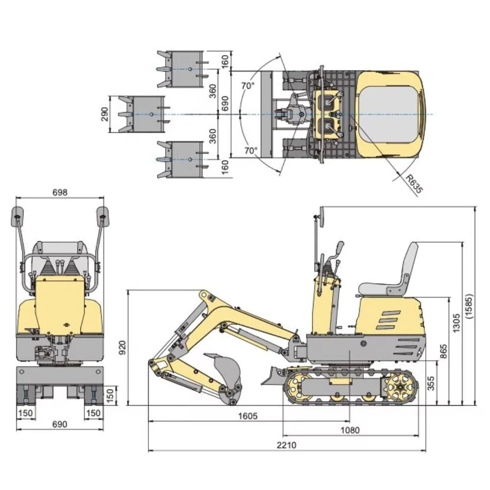 Ducar Excavator 28 0.8T