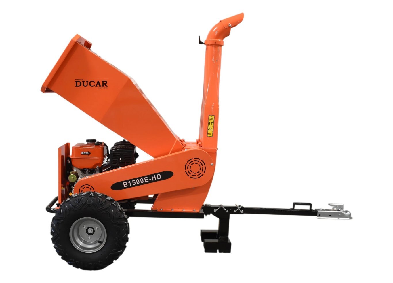 Ducar Wood chipper Heavy Duty 15 HP, 420 cc engine, electric start