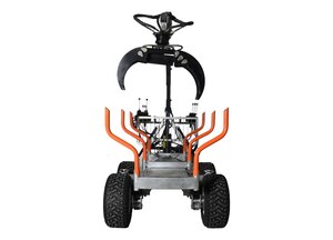 Ducar Timber trailer with crane 9 HP engine for ATV