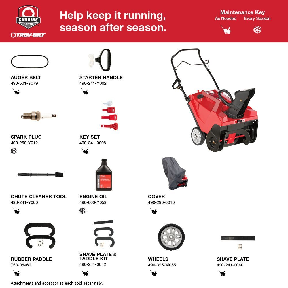 Troy Bilt Squall™ 123R Snow Blower 31A 2M5GB66