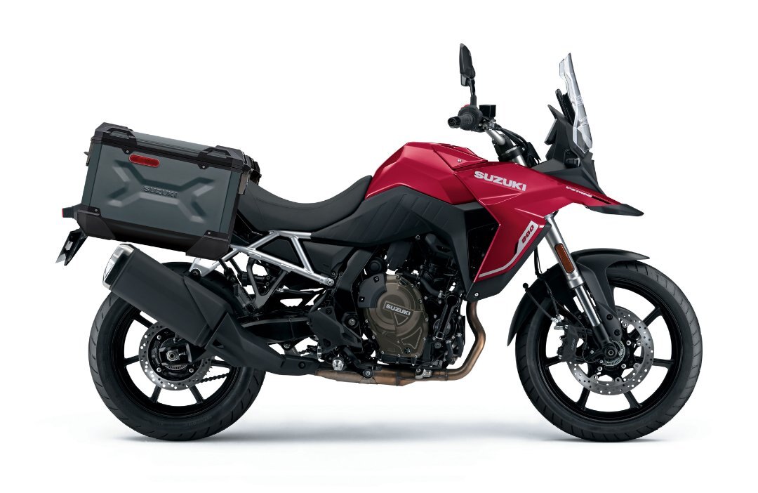 2026 Suzuki V STROM 800 Touring Candy Daring Red