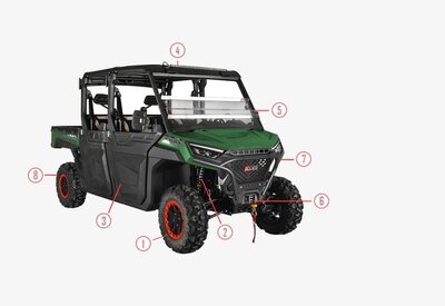 Aodes WORKCROSS 1000-6 Army Green