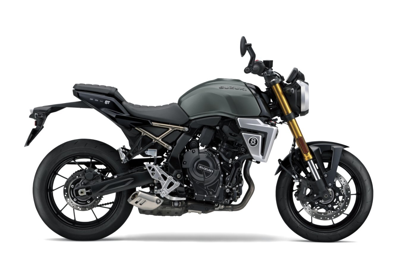 2026 Suzuki GSX 8T Metallic Mat Steel Green (QVP)