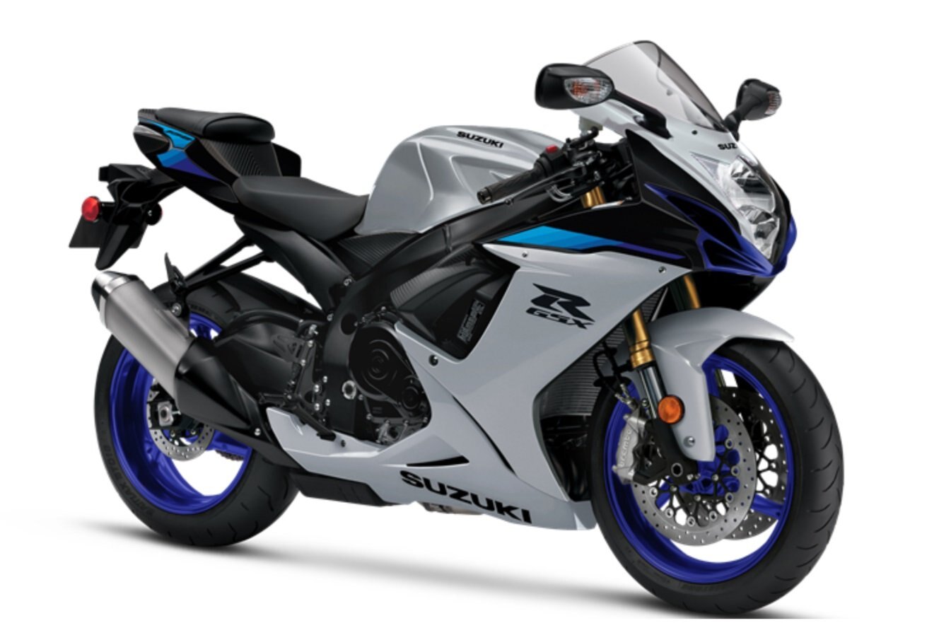 2026 Suzuki GSX R750 Pearl Vigor Blue / Metallic Mat Sword Silver