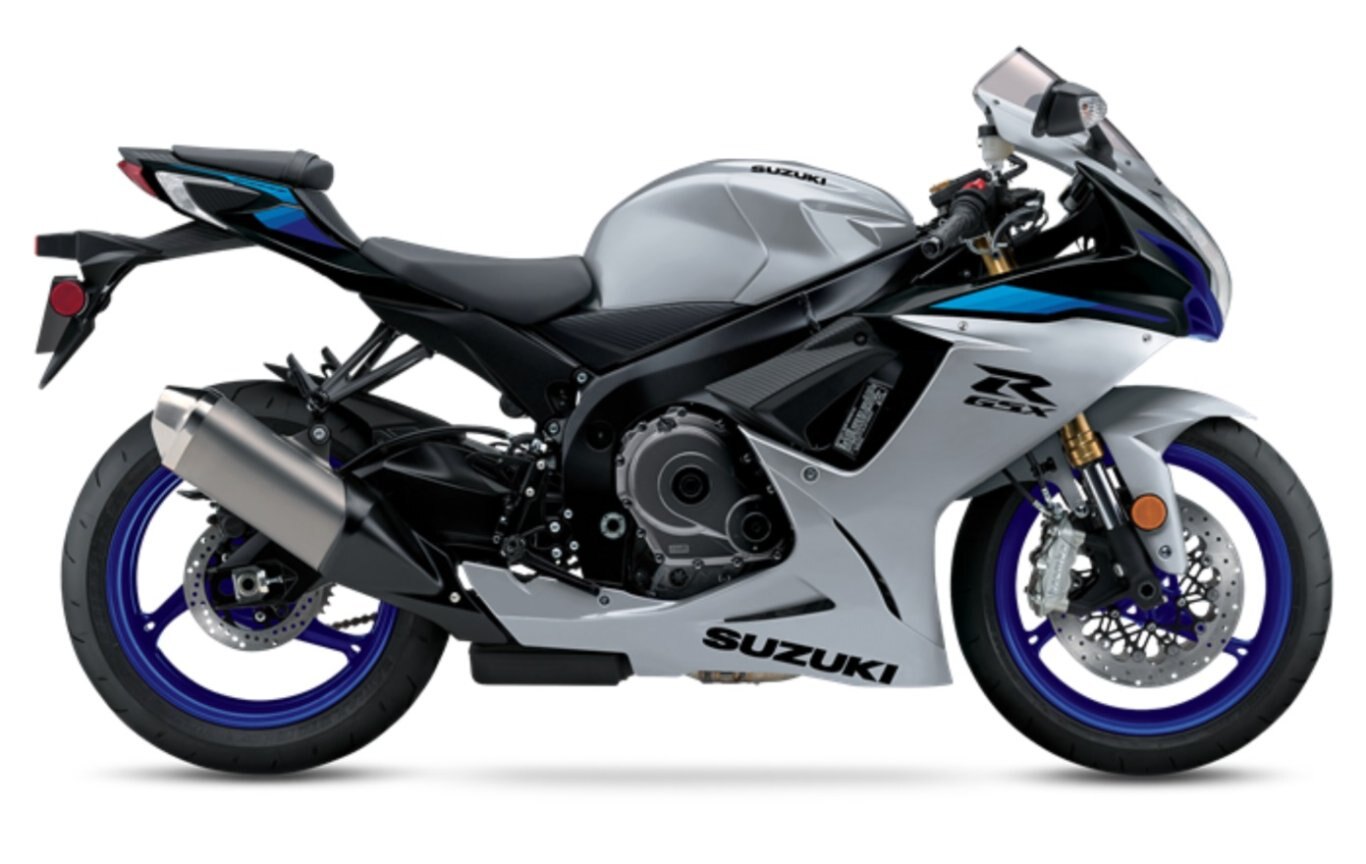 2026 Suzuki GSX R600 Pearl Vigor Blue / Metallic Mat Sword Silver