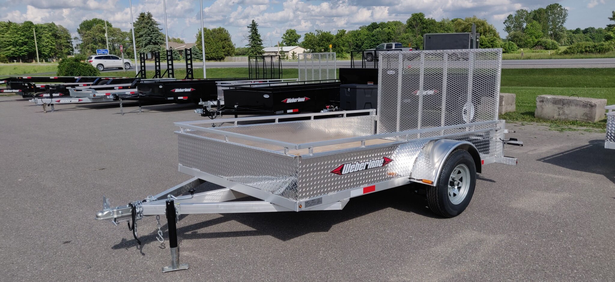 2023 Weberlane 6x10 Aluminum Single Axle Utility Trailer (AWL1072)