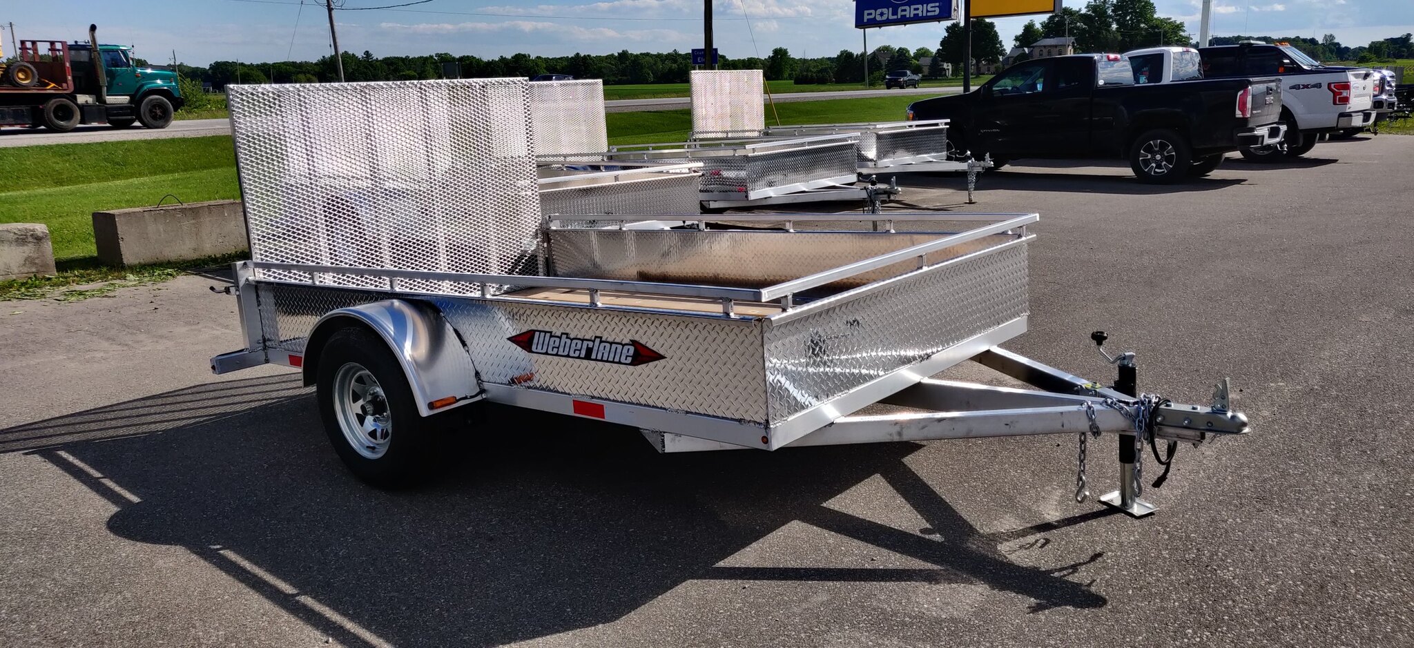 2023 Weberlane 6x10 Aluminum Single Axle Utility Trailer (AWL1072)