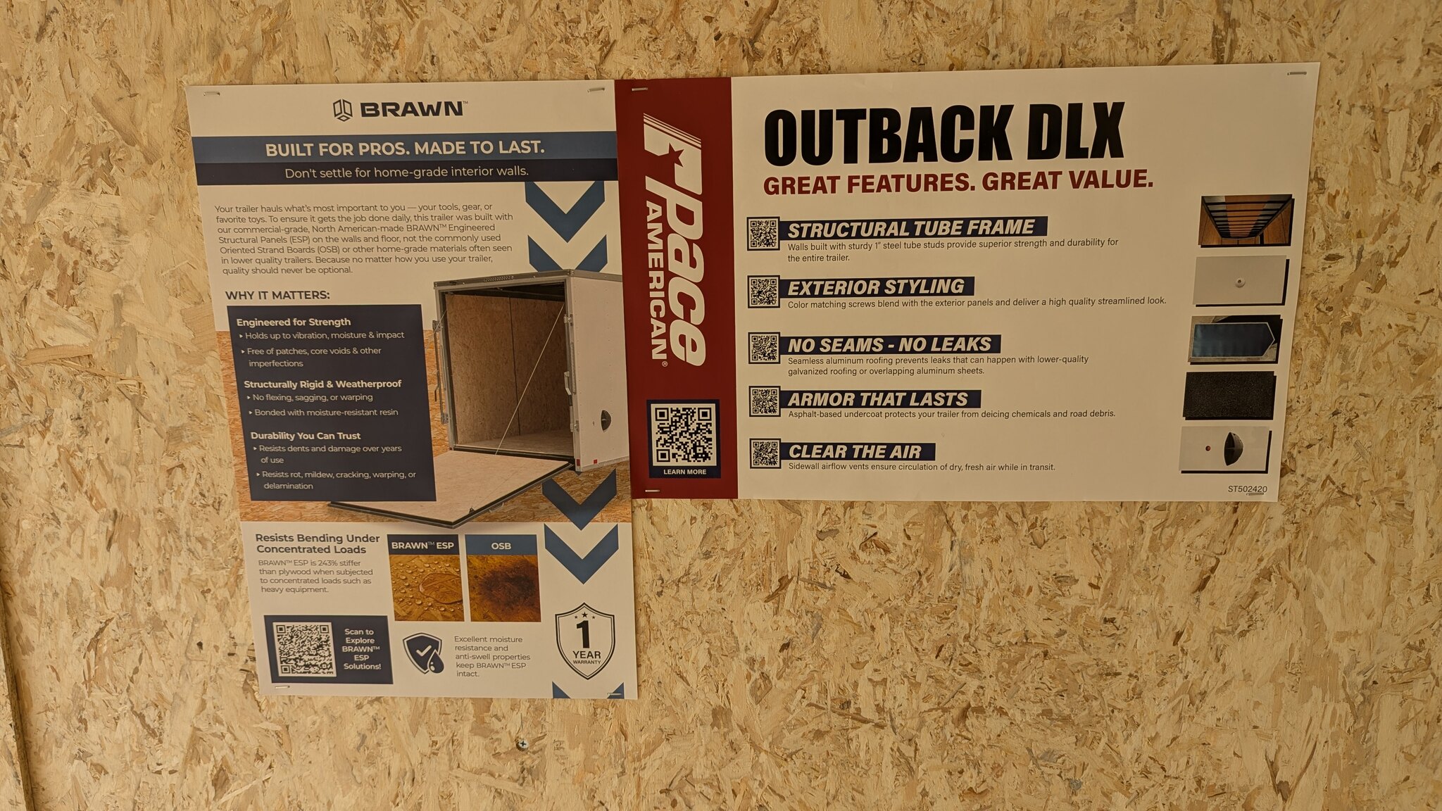 2026 Pace 6x10 Outback Deluxe Cargo Trailer (Ramp / 78 Interior)
